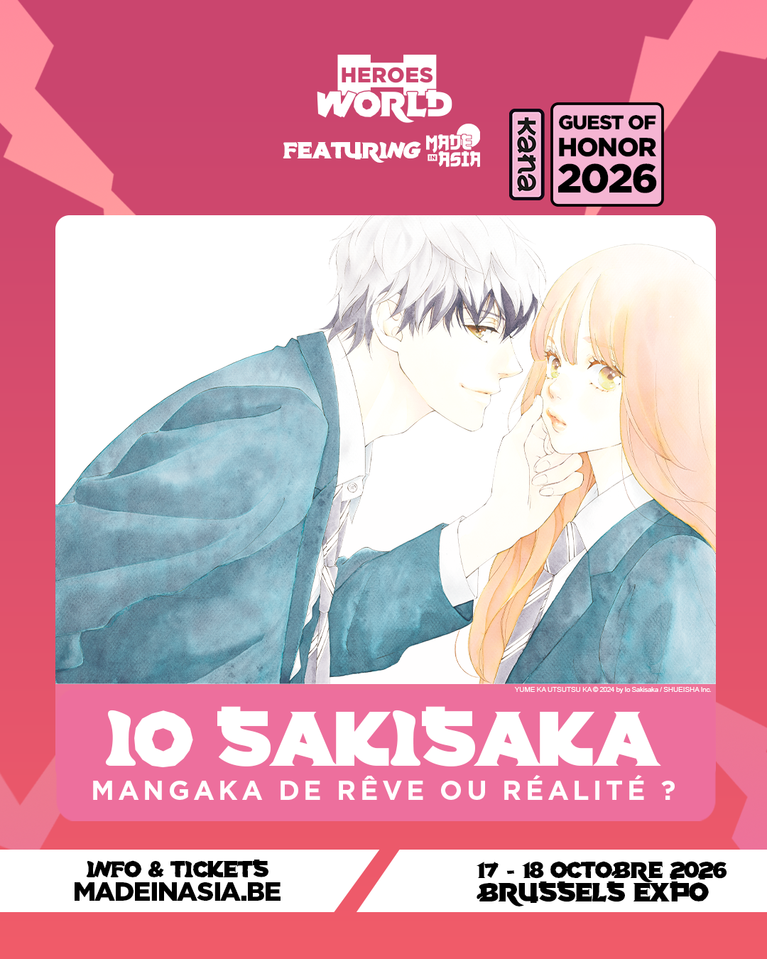 Visuel officiel de Made in Asia consacré à Rêve ou Réalité ?, manga de Io Sakisaka.